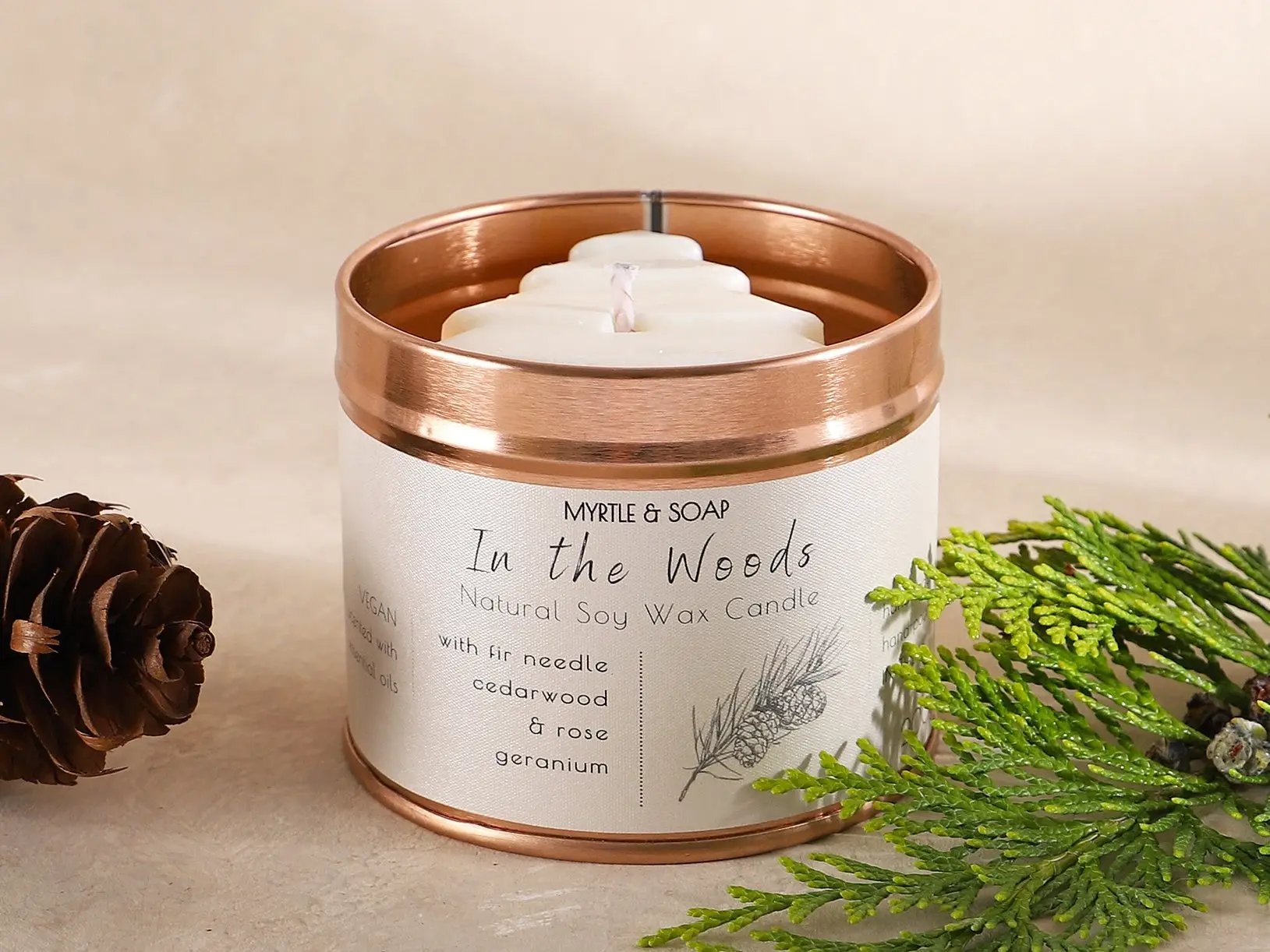 Myrtle & Soap In the Woods Natural Soy Wax Candle