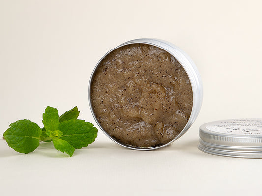 Wholesale - MORNING COFFEE FACE SCRUB with sugar, ground coffee & peppermint