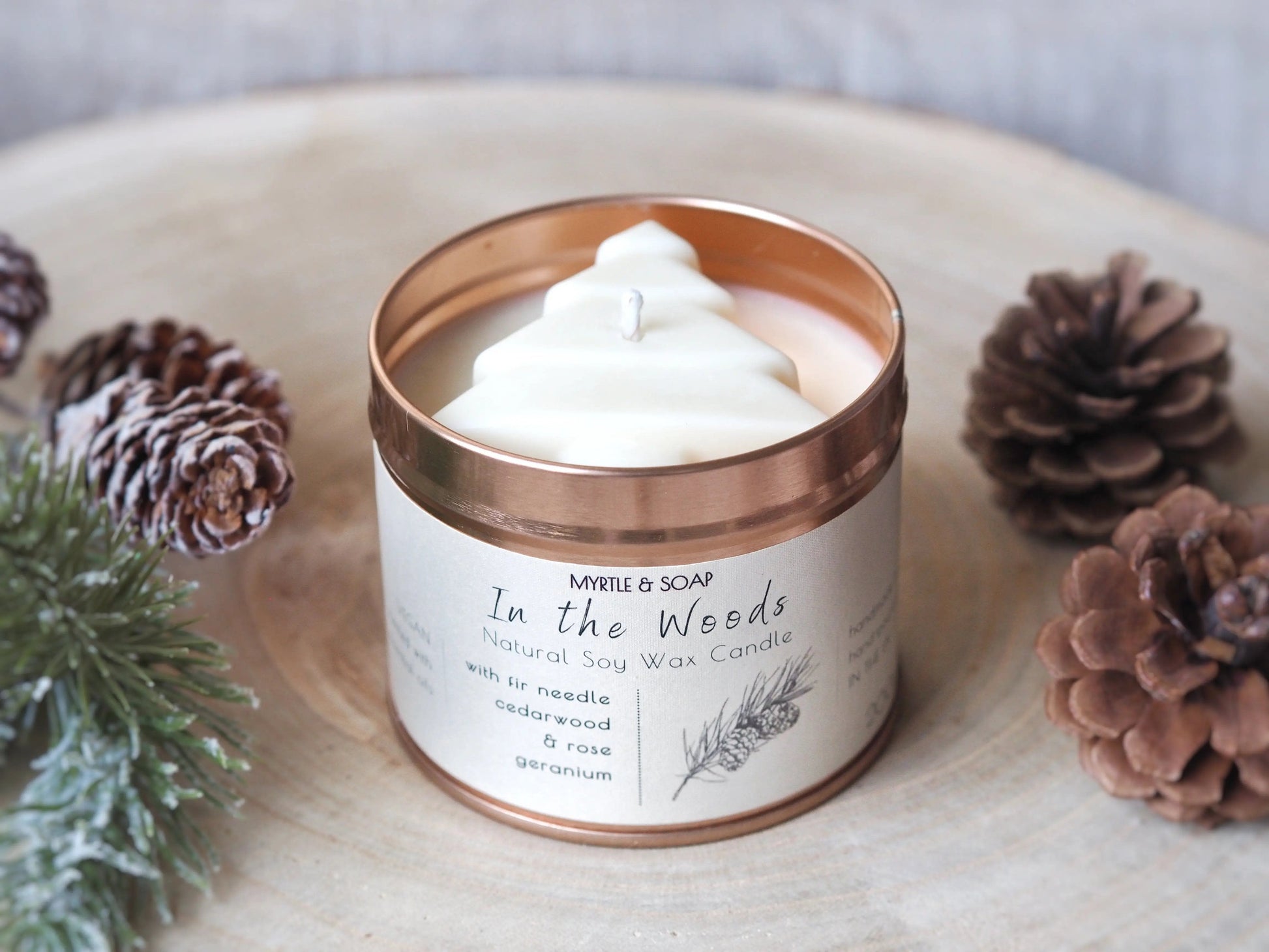 Myrtle & Soap In the Woods Natural Soy Wax Candle